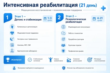 Реабилитация за 21 день в Волчанске