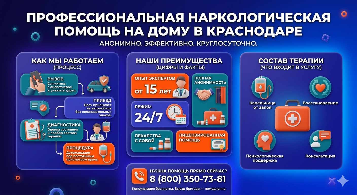 Инфографика о принципах лечения алкоголизма на дому в Волчанске: этапы вызова нарколога, преимущества анонимной детоксикации и состав медицинской помощи.